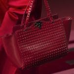 Valentino Red All Over Rockstud Tote Bag - Collection Shanghai 2013