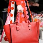 Valentino Red Braided Handle Tote Bag - Fall 2014 Runway