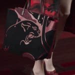 Valentino Red/Black Animal Print Tote Bag - Collection Shanghai 2013