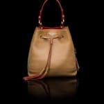 Prada Caramel All-Leather Bucket Bag