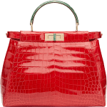 Fendi Red Croc Bag by Jerry Hall