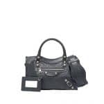 Balenciag Anthracite Giant 12 Silver Mini City Bag