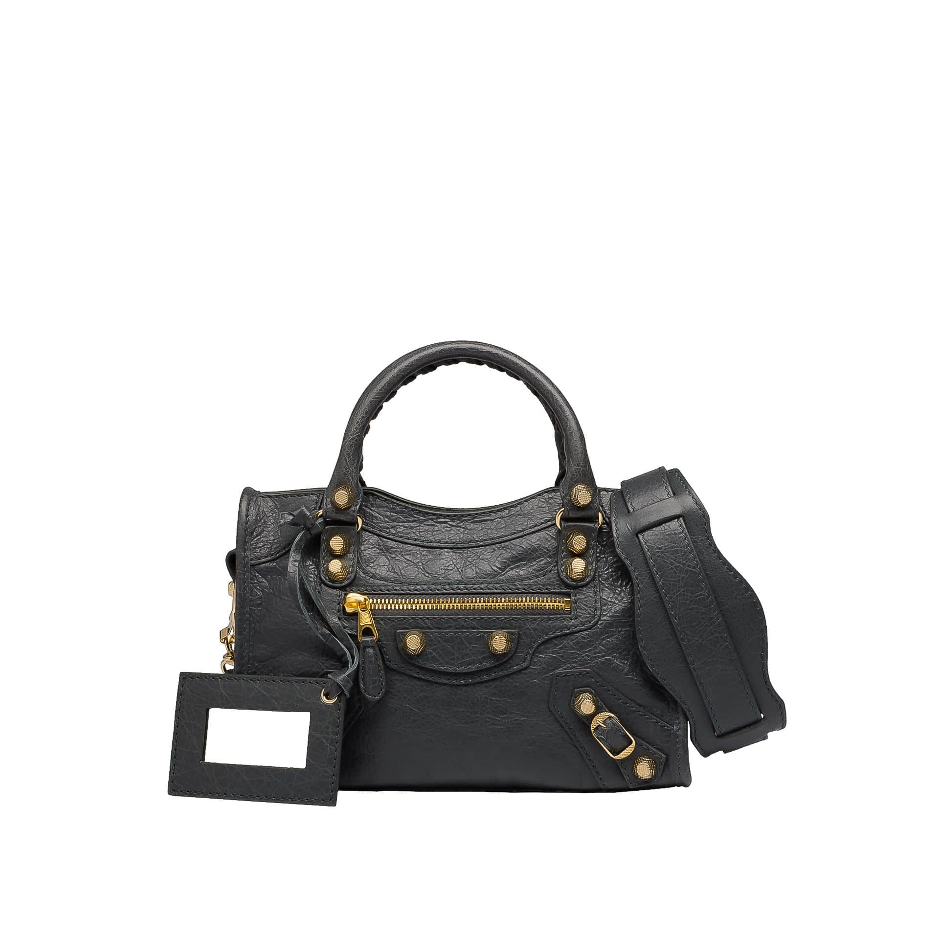 Balenciaga Classic Mini City Bag Black  STYLISHTOP