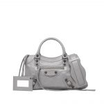 Balenciaga Gris Pyrite Classic Mini City Bag