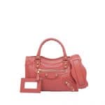 Balenciaga Orange Giant 12 Gold Mini City Bag