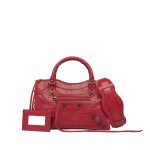 Balenciaga Rouge Cardinal Classic Mini City Bag