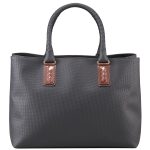 Bottega Veneta Gunmetal Marco Polo Tote with Weave - Spring 2014