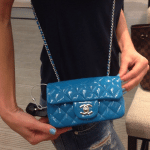 Chanel Dark Blue Classic Flap Mini Bag
