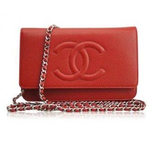 Chanel Red Timeless CC WOC Bag