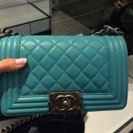 Chanel Turquoise Boy Chanel Flap Mini Bag