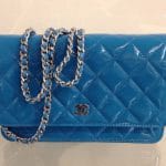 Chanel Turquoise Patent Classic WOC Bag