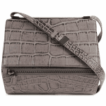 Givenchy Elephant Gray Croc Embossed Bag