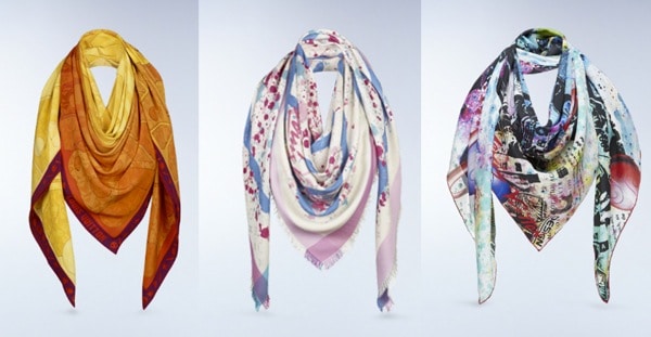 Louis Vuitton & Kenny Scharf 2014 Pop Cosmic Limited Artist Scarf Crepe of Silk Shawl 140 - poupishop