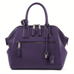 Marc Jacobs Purple Textured Leather Incognito Large Bag