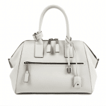 Marc Jacobs White Textured Leather Incognito White Bag