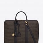 Saint Laurent Classic Monogram Flat Briefcase Bag