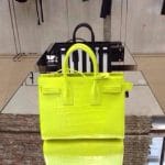 Saint Laurent Neon Yellow Croc Mini Sac du Jour Bag - Spring 2014