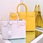 Saint Laurent Yellow Sac du Jour Bags - Spring 2014