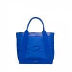 Balenciaga Blue Nylon Shopping Tote Bag - Fall Winter 2014