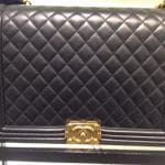 Chanel Black Large Boy Bag with Gold Hardware - Prefall 2014