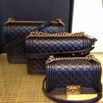 Chanel Boy Bag with Gold Hardware all Three Sizes - Prefall 2014