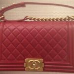Chanel Red Large Boy Bag with Gold Hardware - Prefall 2014
