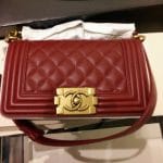 Chanel Small Red Boy Bag Gold Hardware - Prefall 2014