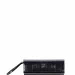 Fendi Black Rush Patent Saffiano Clutch Bag