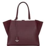 Fendi Bordeaux 3Jours Tote Bag