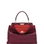 Fendi Bordeaux/Poppy Peekaboo Medium Bag