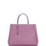 Fendi Lilac 2Jours Medium Tote Bag