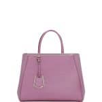 Fendi Lilac 2Jours Medium Tote Bag