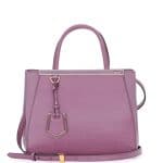 Fendi Lilac 2Jours Mini Tote Bag