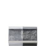 Fendi Silver/Black Rush Mini Metallic Clutch Bag