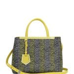 Fendi Yellow Printed 2Jours Mini Tote Bag