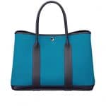 Hermes Blue Garden Party Tote Bag - Spring 2014