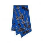 Hermes Blue Serio Ludere Maxi Twilly Scarf