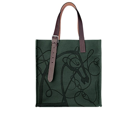 bagfetishperson: Hermes Steeple canvas tote bag