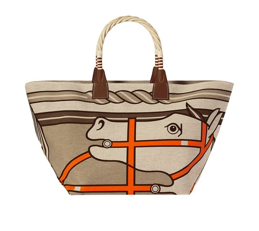 Hermes canvas on sale beach bag
