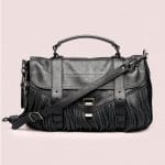 Proenza Schouler Black PS1 Medium Leather Fringe Bag - Pre-Fall 2014
