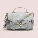 Proenza Schouler Concrete Grey PS1 Medium Leather Bag - Pre-Fall 2014