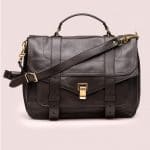 Proenza Schouler Dark Chocolate PS1 Large Leather Bag - Pre-Fall 2014