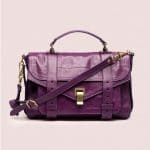 Proenza Schouler Grape Jam PS1 Medium Leather Bag - Pre-Fall 2014