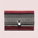 Proenza Schouler Red/Black Small Lunch Bag Baja Jacquard Bag - Pre-Fall 2014