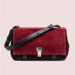 Proenza Schouler Red/Brown Courier Colorblocked Bag - Pre-Fall 2014