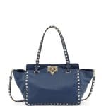 Valentino Navy Blue Rockstud Mini Tote Bag - Pre-Fall 2014