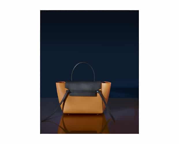 Celine Beige Bicolor Belt Bag - Fall 2014 Ad Campaign