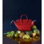 Celine Red Tie Tote Bag - Fall 2014 Ad Campaign