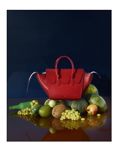 Celine Red Tie Tote Bag - Fall 2014 Ad Campaign