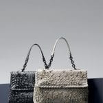 Bottega Veneta Ardoise/Mist Intreccio Tobu Olimpia Bags - Pre-Fall 2014